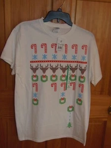 DELTA - UNISEX - CAMISETAS DE NAVIDAD - BLANCAS - TALLA MEDIANA (GRN-118-1x3) - Imagen 1 de 3