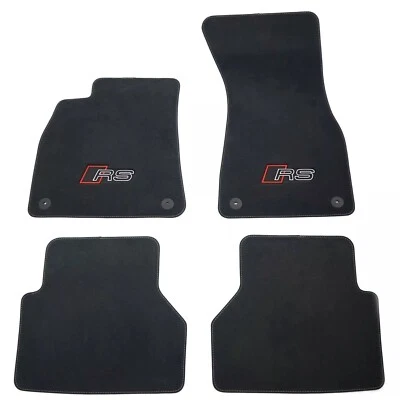 Original Audi A6 RS6 A7 RS7 C8 RS Premium Velour Floor Mats Carpets 4pcs New LHD Foto 1 de 2
