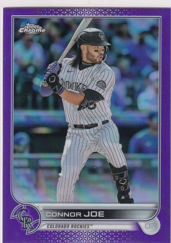 2022 TOPPS CHROME PURPLE REFRACTORS CONNOR JOE COLORADO ROCKIES JC-1799 - Image 1 of 1