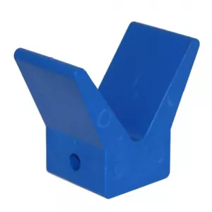 1x Bugschutz Keil 72° PP blau Bootstrailer Anhänger Trailer Bugpuffer Halter Neu - Bild 1 von 3