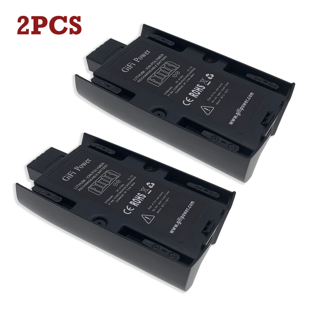 Lot2 For Parrot Bebop 2 Drone Quadcopter Replacement Lipo Battery 3100mAh 11.1V