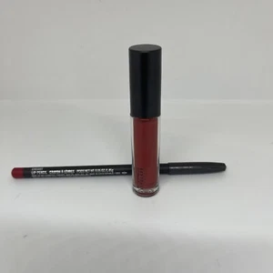 Brillo labial MAC de vidrio labial (FECHA DE POM) ~ TAMAÑO COMPLETO 3,1 ml auténtico lápiz labial cereza - Imagen 1 de 3