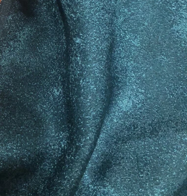 2.6  Yds  Blue Green Mallard  Smooth Shiny Fabric. 44” Polyester - Image 1 of 4