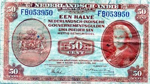 Europa, Indias Neerlandesas 50 centavos 1943 - Imagen 1 de 2