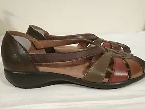 Drexlite Sandali Donna "Blossom" in Pelle Taglia 9M Multicolore (CT009K) - Foto 1 di 10