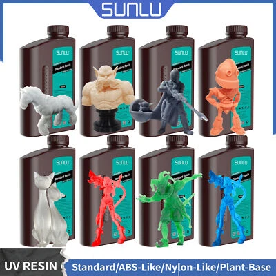 Sunlu 1KG Standard/ABS-Like/PA-Like/Toughness/High Temperature/Washable Résine