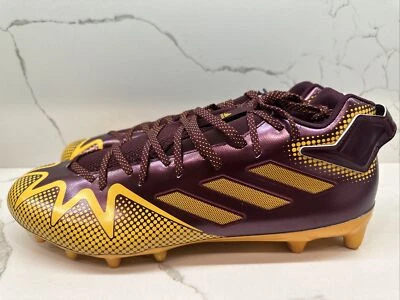 Adidas Freak 22 Burgundy/Yellow Washington Football Cleats HP8771 Men’s Sz 16 - Image 1 of 4