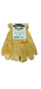 Wells Lamont Trucker Gloves SIZE LARGE Leather NEW MENS Precurved - Picture 1 of 3