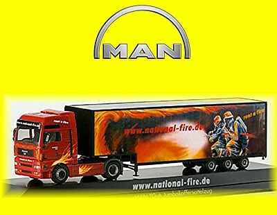 Man Tg-A XXL Trattore Case National Fire 14513 Teltow 1:87 Herpa PC - Immagine 1 di 3