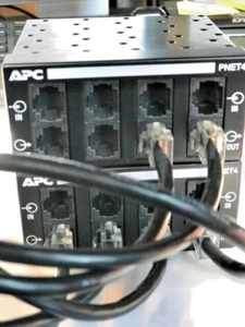 NEW APC Protect Net PNet4 8 Port Network Line Surge Protection w 5-9" cables - Picture 1 of 4