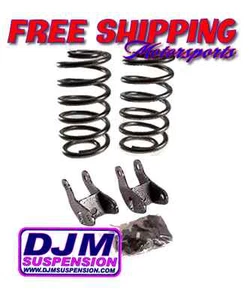 DJM Suspension 2000-2006 Tahoe Yukon 2" Rear Drop Coils Shock Extenders Lowering - Picture 1 of 1