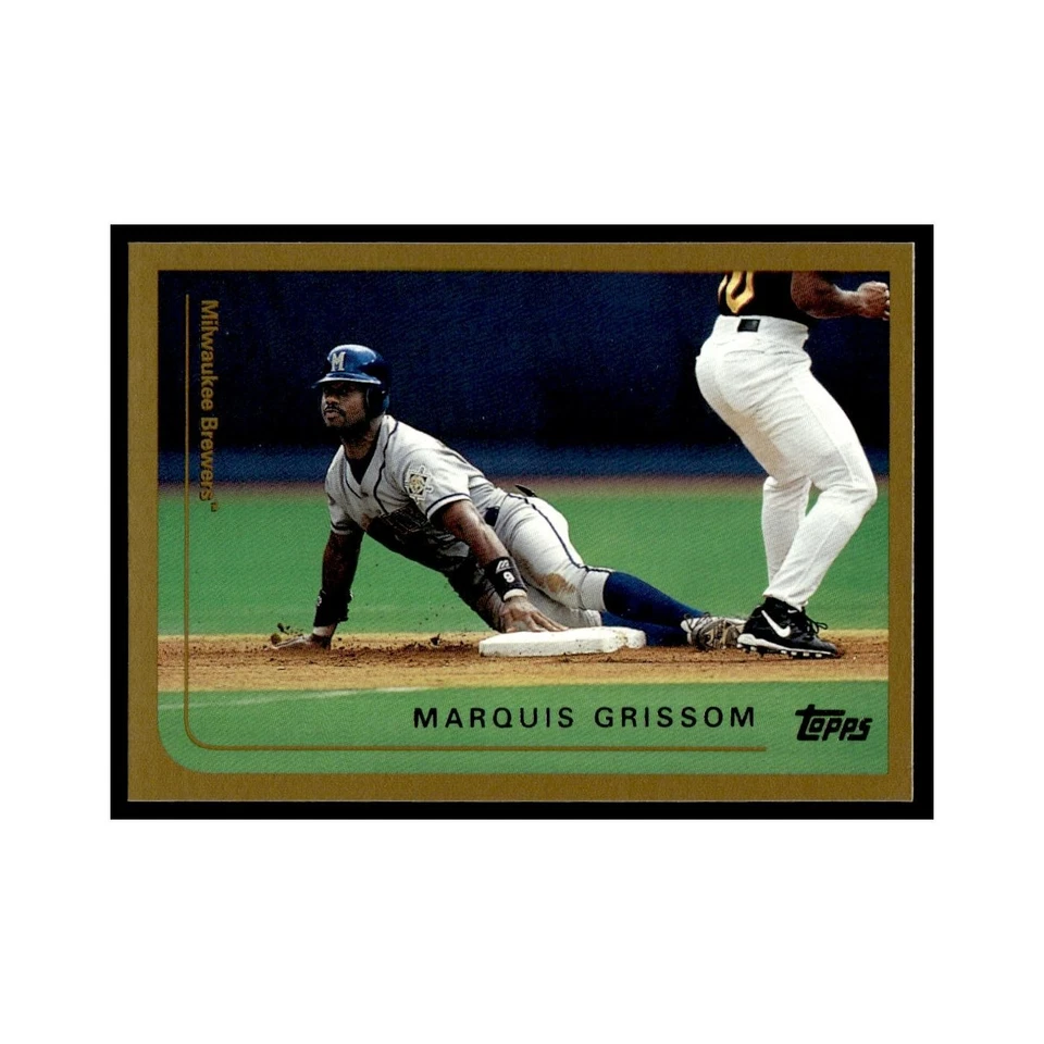Marquis Grissom 1999 Topps #383 Milwaukee Brewers Baseball Card NM - Image 1 of 3