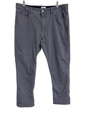 DKNY Stanton Pants Mens 36x30 Slim Fit  5 Pocket Charcoal Gray Actual - Image 1 of 4