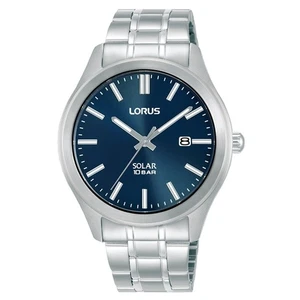 Lorus Uhr Herren RX389AX9 Solar blaues Zifferblatt Edelstahlarmband - Bild 1 von 4