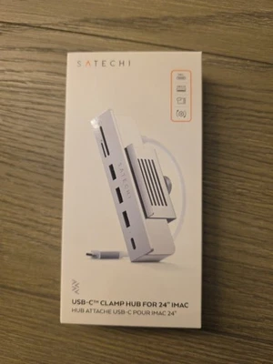 Adaptador Hub Abrazadera USB-C Satechi para Apple Studio y 2021 24" iMac Foto 1 de 2
