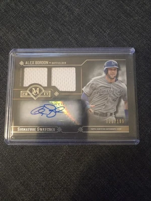 Coleção museu 2017 relíquia autografada /199 Alex Gordon - Royals - Imagem 1 de 2