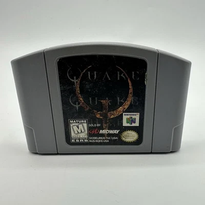 Cartucho de trabajo Quake Nintendo N64 auténtico probado solamente Foto 1 de 4