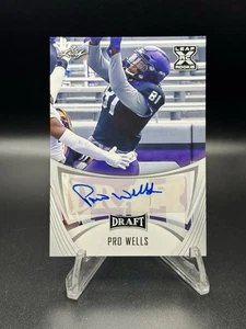 🔥2021 LEAF DRAFT PRO WELLS XRC ROOKIE CARD AUTO #BA-PWI - BENGALS - Picture 1 of 2