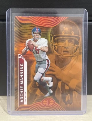 2023 Panini Chronicles Illusions Draft Picks Orange Archie Manning - Image 1 of 2