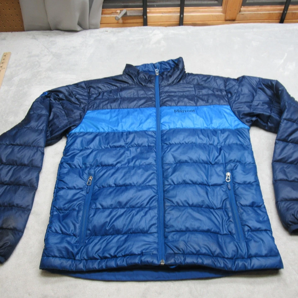 Chaqueta Marmot Down Ares Para Hombre Azul Medio Ligera Cremallera Completa Acolchada Invierno Foto 1 de 4