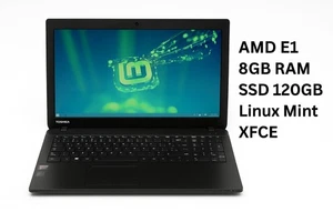 Toshiba Satellite C70D-B-10U AMD E1 8Go RAM SSD 120Go – Linux Mint XFCE 64 bits - Afbeelding 1 van 12