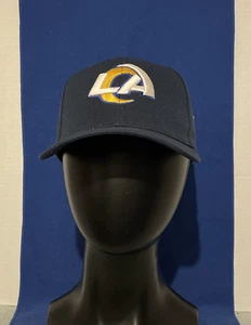Cappello Berretto Los Angeles Rams Logo Squadra Calcio Regolabile Blu Navy Adulto OSFM - Foto 1 di 8