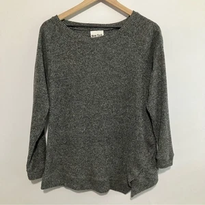 New York Laundry grauer gerippter Pullover Größe L - Bild 1 von 6