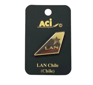 10348 LAN AIRLINES CHILE TAIL PIN TAIL FIN LAPEL PIN BADGE - AVIATION AIRCRAFT - Picture 1 of 2