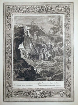 Radierung, Die Argonauten , A. van Diepenbeeck/ B. Picart, 1733, Bosporus - Bild 1 von 4