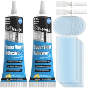 Pool Liner Patch Repair Kit | Transparent Air Mattress | 60ml/2Pack - Picture 1 of 7