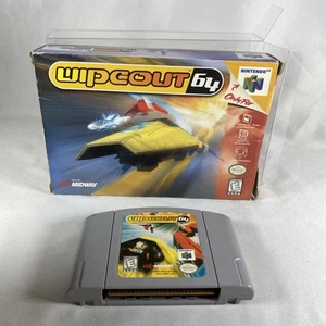 Wipeout 64 (Nintendo 64, 1998) N64 Authentic Box & Game - Picture 1 of 12
