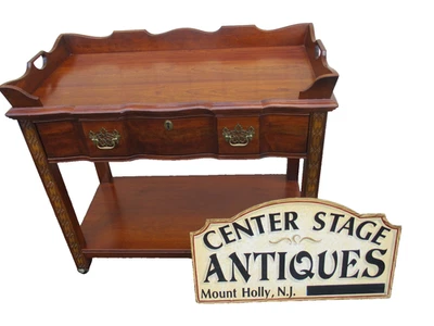 64326   National Mount Airey Mahogany Server Sideboard Cabinet - Image 1 of 4