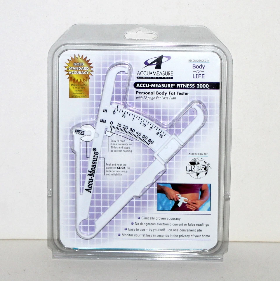 AccuMeasure Fitness 3000 Personal Body Fat Tester Caliper Gold Standard Accur 4a