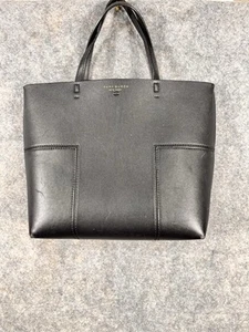 Tory Burch Borsa donna nera in pelle Block-T triplo scomparto grande - Foto 1 di 12