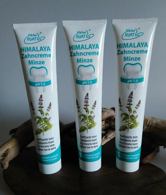 3 x Himalaya Zahncreme Minze Natur Hurtig Minze Eukalyptus Kamille vegan