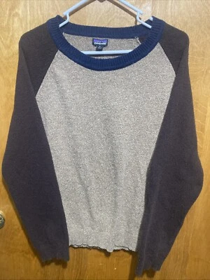 Suéter Patagonia Loislee Crew para Mujer M MARRÓN Preppy Exterior ¡BONITO! Foto 1 de 4