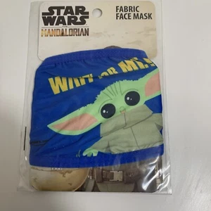 STAR WARS Mandalorian Reusable YOUTH KIDS FACE MASK Fabric BABY YODA Child NEW - Picture 1 of 5