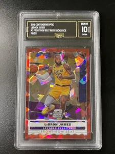 2019-20 Panini Contenders Optic #3 LeBron James Red Cracked Ice Arena 10 Lakers - Picture 1 of 2