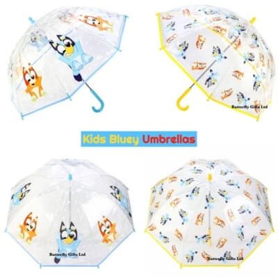 Bluey Bingo Kids Umbrella Cute Boys Girls Character Folding Brolly School