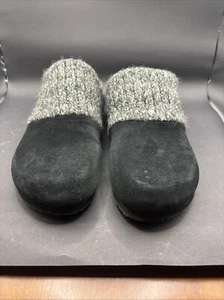 White Mountain Women's Size 9 Beckham Black Suede Footbeds Clogs Shoes Slippers - Picture 1 of 6