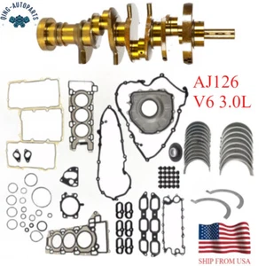 AJ126 V6 Engine Rebuild Overhaul Kit Crankshaft Rod For 3.0L Jaguar Land Rover - Picture 1 of 23