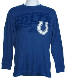 Indianapolis Colts Men's Size Small Team Logo Long Sleeve Thermal Shirt - Picture 1 of 1