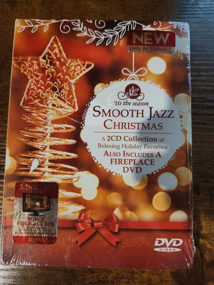 Smooth Jazz Christmas 2 CD With Fireplace DVD Relaxing Holiday Favorites