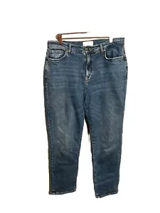 C/E by Current Elliott Tapered Leg Jeans Boyfriend 28 Modern High Rise Med Blue - Bild 1 von 6