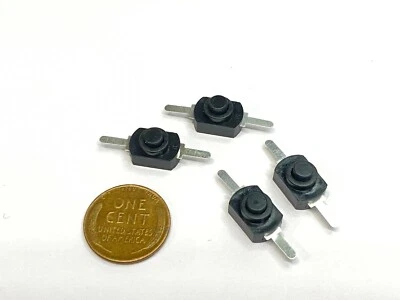 4x DC 30V 1A Black Latching On Off Mini Torch Push Button Self-locking Switch B5 - Image 1 of 2