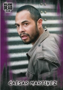 The Walking Dead Hunters & Hunted 2018 #41 Caesar Martínez tarjeta base púrpura #01/10 - Imagen 1 de 2