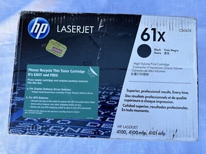 01 Genuine Sealed HP 61X Toner Cartridge Black C8061X - Bild 1 von 5