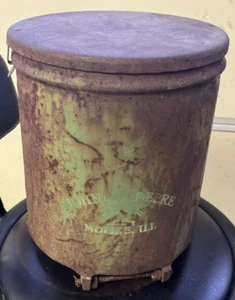 Vintage John Deere Tractor Corn Seeder Hopper Rusty, No holes, good part - Picture 1 of 4