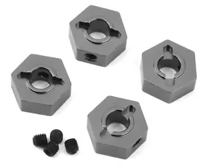 ST Racing Concepts Aluminum Hex Adapters for Traxxas 4Tec 2.0 (4) (Gun Metal) - Picture 1 of 2