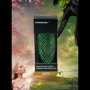 Starbucks Wicked Mini Cold Cup Keychain Ornament Green Prism Emerald City Gift - Imagen 1 de 8